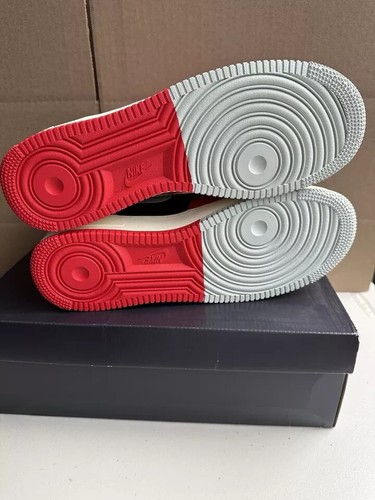 Nike Men's Air Force 1 Mid '07 LV8 Black/Red Casual Shoes DZ2554-001 - Picture 5 of 5