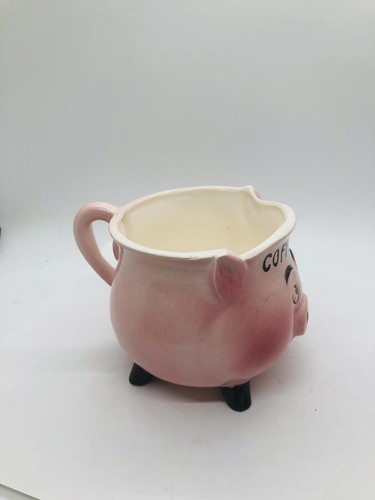 Kaffee Schwein Schwein Rosa Vintage Becher Handbemalt Japan - Bild 4 von 6