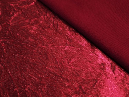 Mn118a Bright Red Crushed Velvet Style Cushion Cover/Pillow Case *Custom Size* - Picture 6 of 6