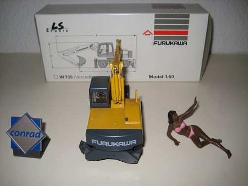 FURUKAWA W 735 BAGGER TIEFLÖFFEL MOBIL #2843 CONRAD 1:50 OVP - Picture 4 of 4