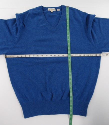 Peter Millar Men's 100% Pure Cashmere V-Neck Pullover Sweater Size L #K841 - Picture 3 of 8