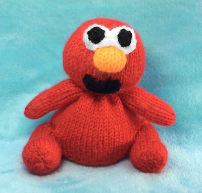 15 cms Sesame Street toy KNITTING PATTERN Bert inspired choc orange cover