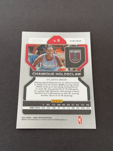 2022 Panini Prizm WNBA Chamique Holdsclaw Purple Prizm 93/99 #16 Dream - Bild 2 von 3