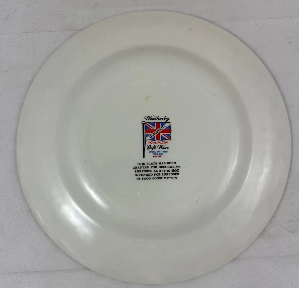 Plato de recuerdo de 8" faro orquídeas de 8" de la isla del príncipe Eduardo para regalo meteorológico Foto 4 de 4