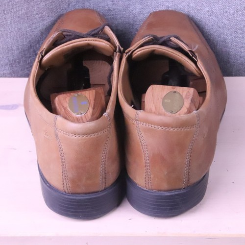 Clarks Collection Tilden Mens 11.5W-US 10.5H-UK 45EU Leather Lace Up Brown Shoes - Picture 11 of 13