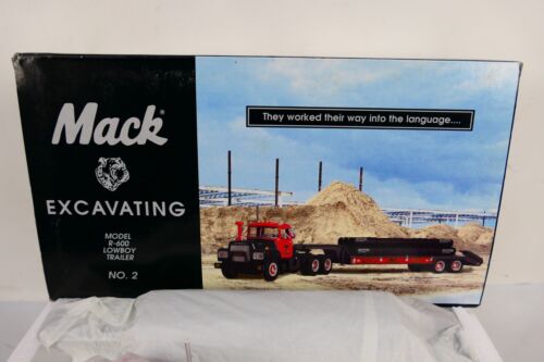 FIRST GEAR 19-2660 Mack EXCAVATING MODEL R-600 Lowboy Trailer No. 2 1/34 Scale - Picture 3 of 4