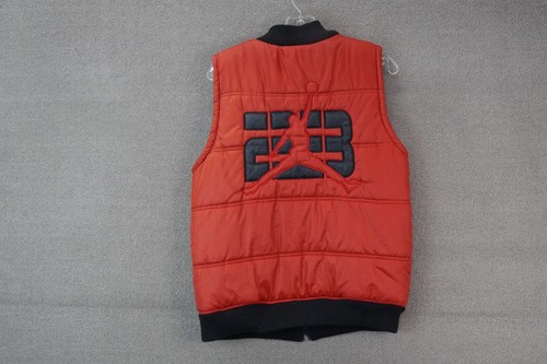 Nike Air Jordan Jumpman Logo Red Full Zip Puffer Vest Youth Sz Large 16/18 - Picture 4 of 7
