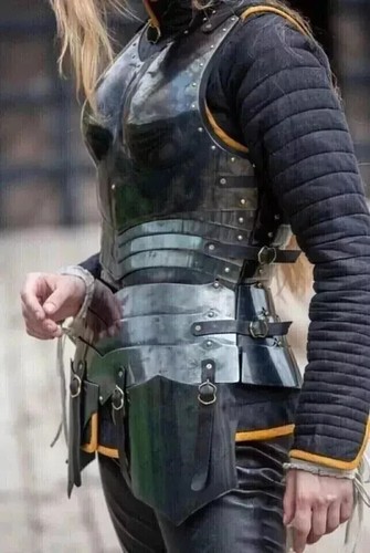 Medieval Knight Suit of Armor Wearable Chest Armor Jacket Halloween Costume Gift - Picture 2 of 9