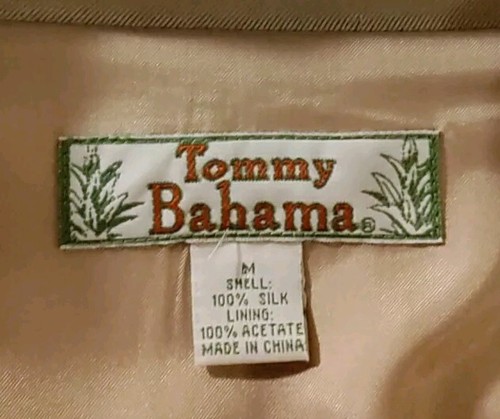 VTG Tommy Bahama Light Olive Three Button Silk Sport Jacket 41R M $649 RARE NWOT - Picture 15 of 16