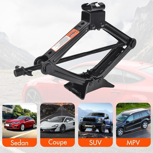 Car Jack Kit Scissor for 2 Ton (4409 lbs) Tire Tool Black - Picture 7 of 7