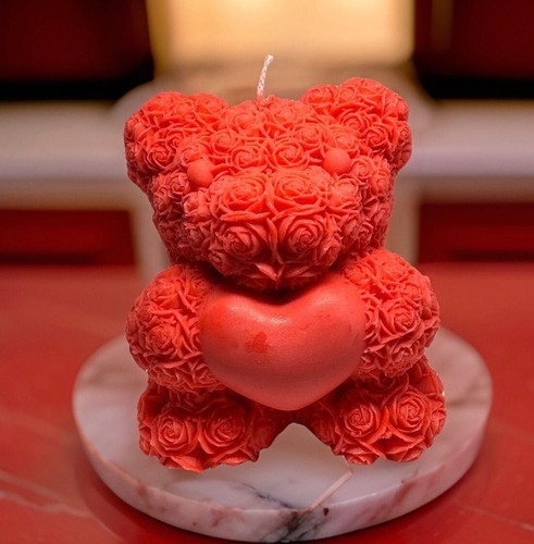 XL Teddy Scented Candle | Luxury Handmade Soy Wax | Home Decor | Gift Idea- 1 pc - Picture 7 of 24