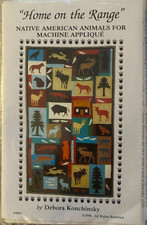 HOME ON THE RANGE American Native Animals Applique Quilt CRITTER PATTERN WORKS