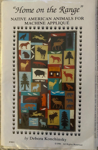 HOME ON THE RANGE American Native Animals Applique Quilt CRITTER PATTERN WORKS - Picture 1 of 2