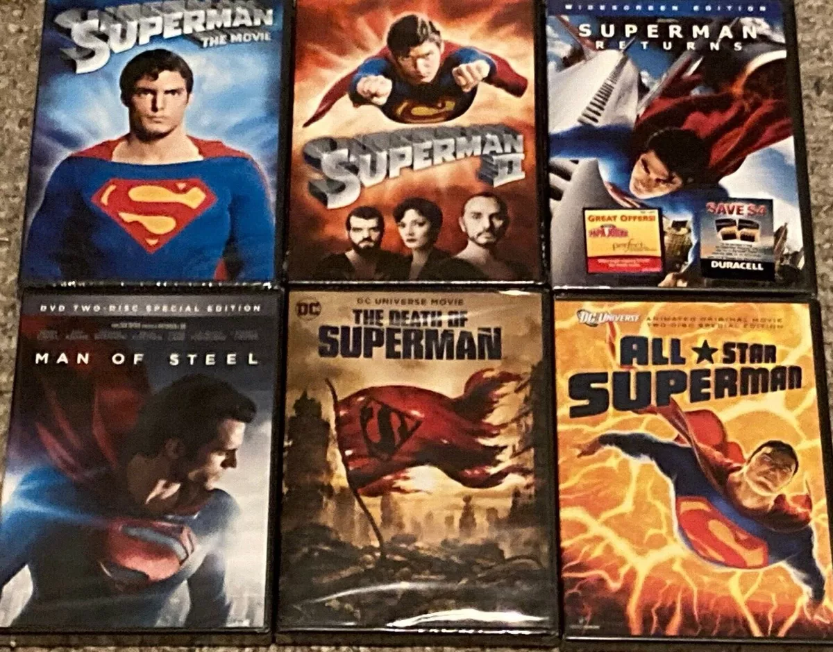 Coleção Dvd Superman - 5 Filmes - 6 Discos - (lacrado)