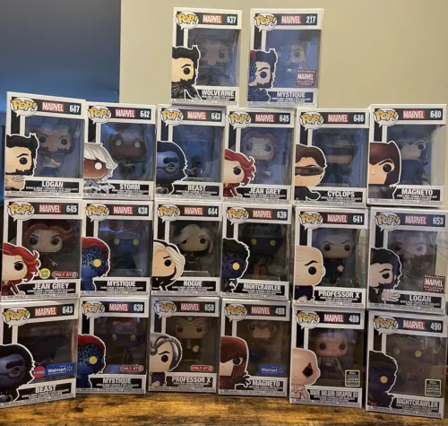 MARVEL X-MEN MOVIE FUNKO POP SET OF 20 WOLVERINE MYSTIQUE NIGHTCRAWLER STORM