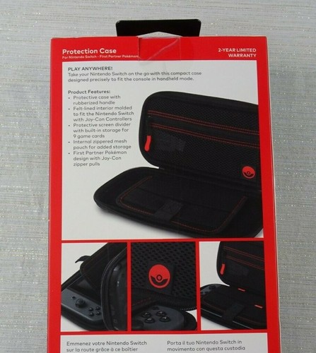 Nintendo Switch Schutz Reise Case Pokemon Gummierter Griff PowerA Neu - Bild 4 von 4