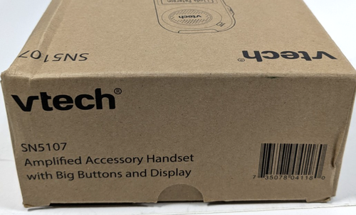 VTech SN5107 Wzmocnione akcesorium Słuchawka bezprzewodowa z dużymi przyciskami i wyświetlaczem Biała - Zdjęcie 4 z 4