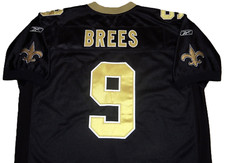 VTG AUTHENTIC DREW BREES NEW ORLEANS SAINTS NFL RBK HOME JERSEY 56 SEWN!