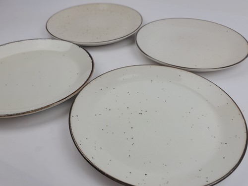 4 Vintage J&G Meakin England Lifestyle braun gesprenkelt 10" Essteller Posten - Bild 2 von 7