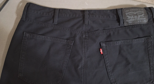 Levi’s 512 Slim Taper Black Jeans Men’s Size 38x30 Stretch - Picture 5 of 7