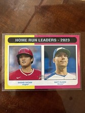 2024 Topps Heritage Home Run Leaders - Ohtani & Olson card