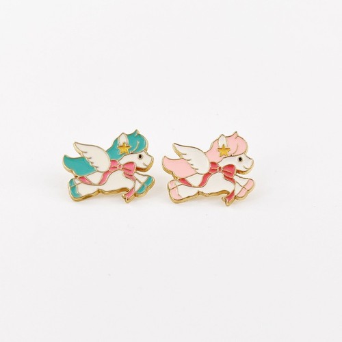 Pink & Green Unicorn Enamel Pins – Magical 2-Pack Gift Set - Picture 3 of 10