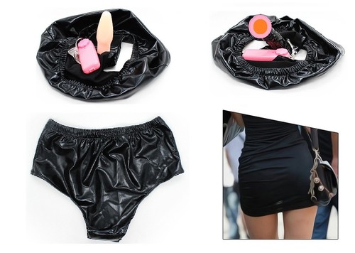 Juguete Sexual Lucy's, Unisex Vibrador Anal Plug & Consolador PVC Look Bragas Ropa Interior - Imagen 1 de 9