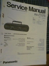 Technics/Panasonic RX-FT570 Manuale di servizio cassette radio  			