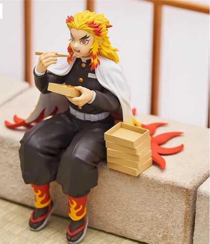 Inspired by Demon Slayer 14cm Rengoku Noodle Stopper Figure Toy - Picture 2 of 5