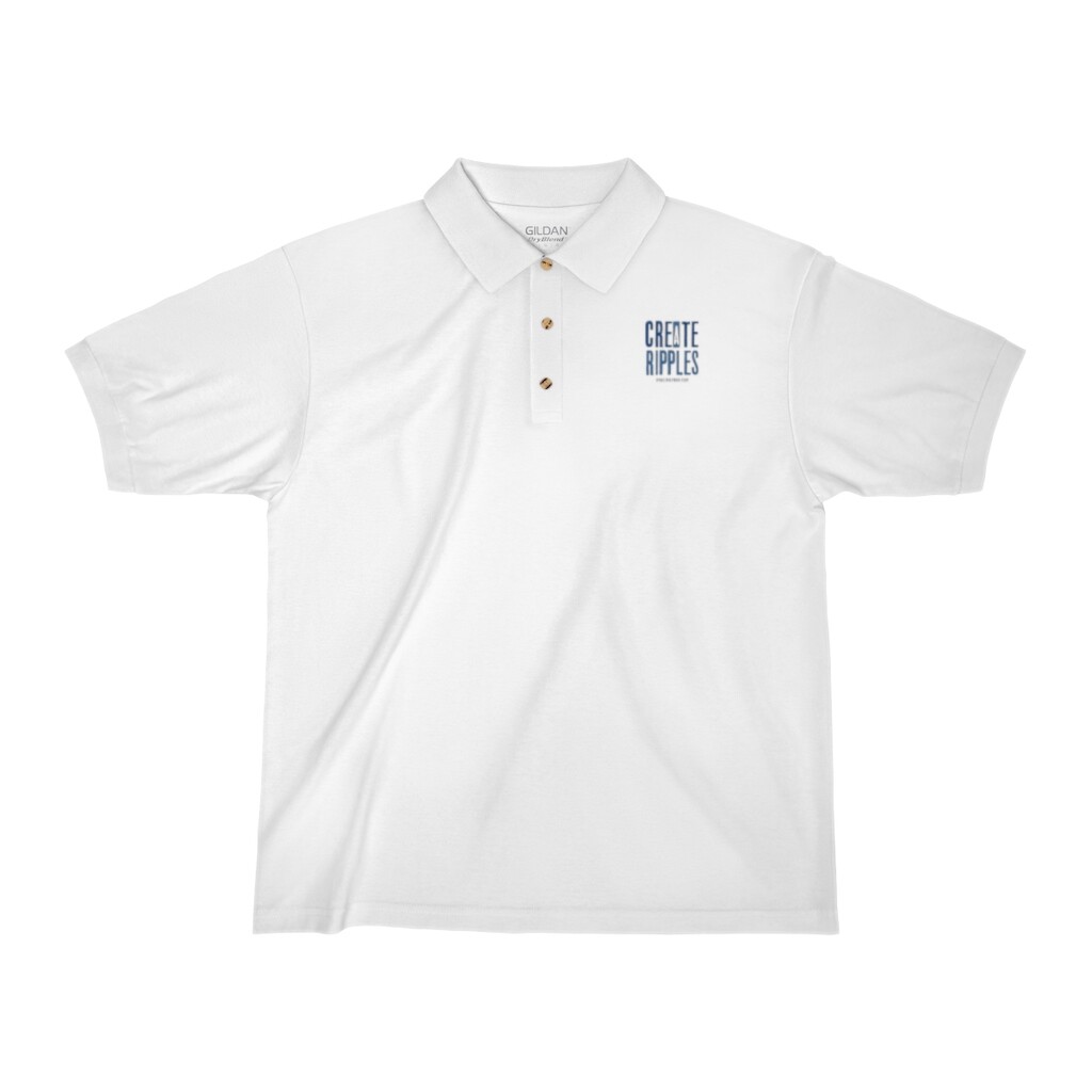 Create Ripples Men's Jersey Polo Shirt - Picture 7 of 41