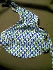 5 Vintage Handmade Half Aprons Cotton Lace Print