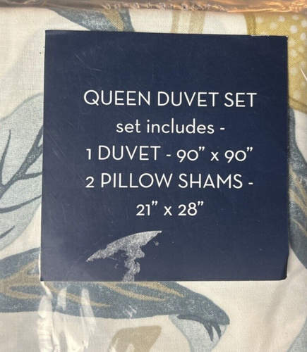 William Morris Bird & Pomegranate Paisley Duvet Cover Set 100% Cotton Queen $180 - Picture 3 of 6