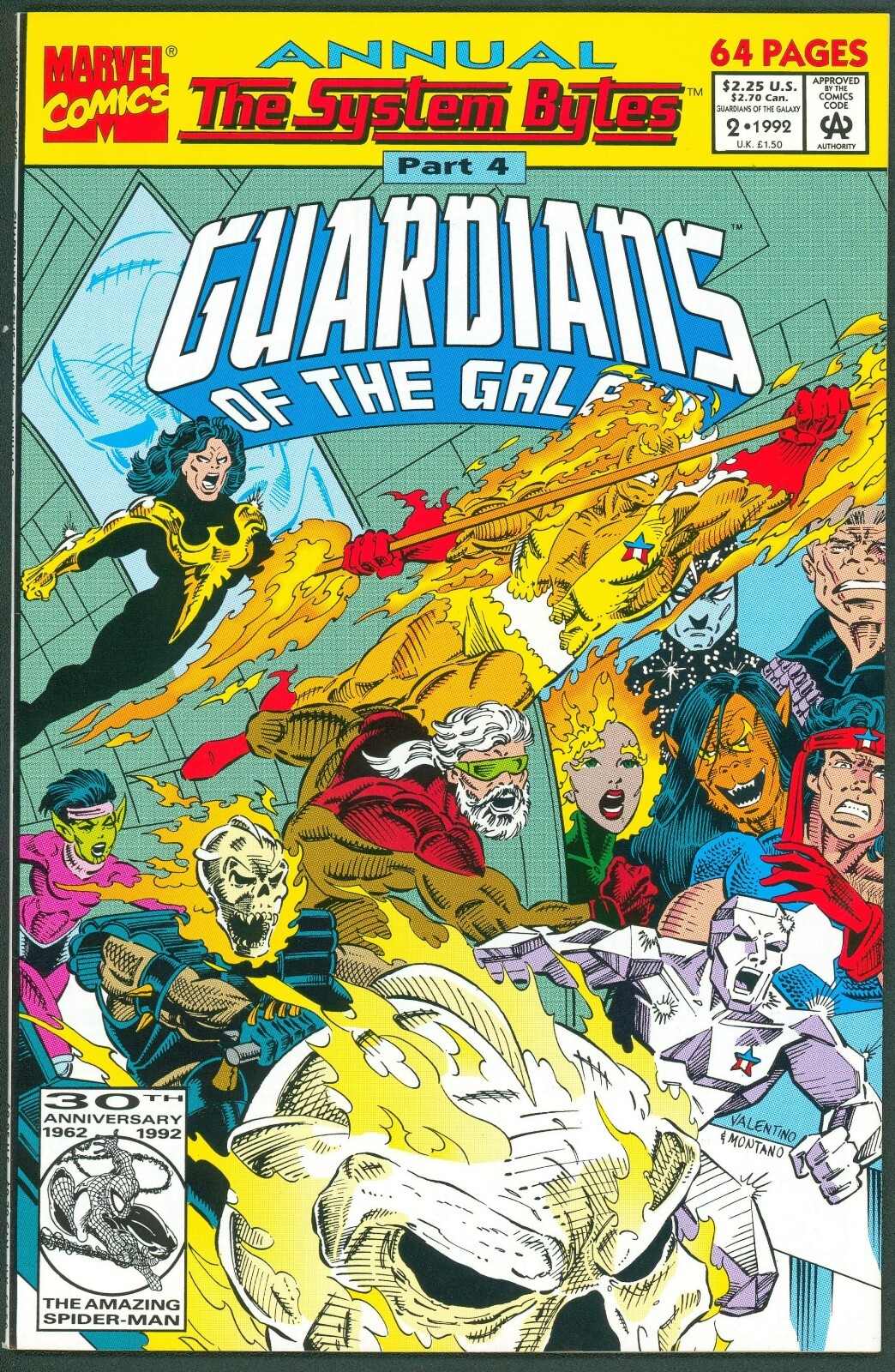 Guardians of the Galaxy Annual 2 NM+ 9.6 Korvac Marvel Comics 1992