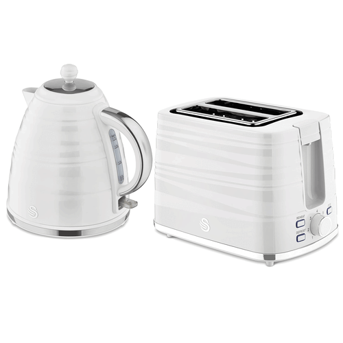 Swan Stylish Design Symphony 1.7 Litre Jug Kettle and 2 Slice Toaster Set White eBay