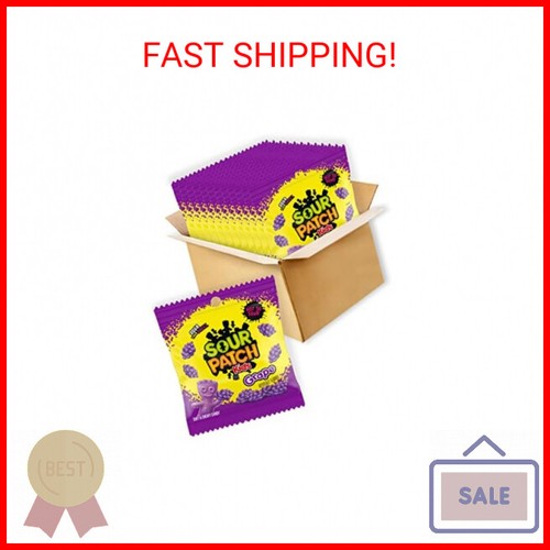 SOUR PATCH KIDS Grape Soft & Chewy Candy, 12 - 3.58 oz Bags