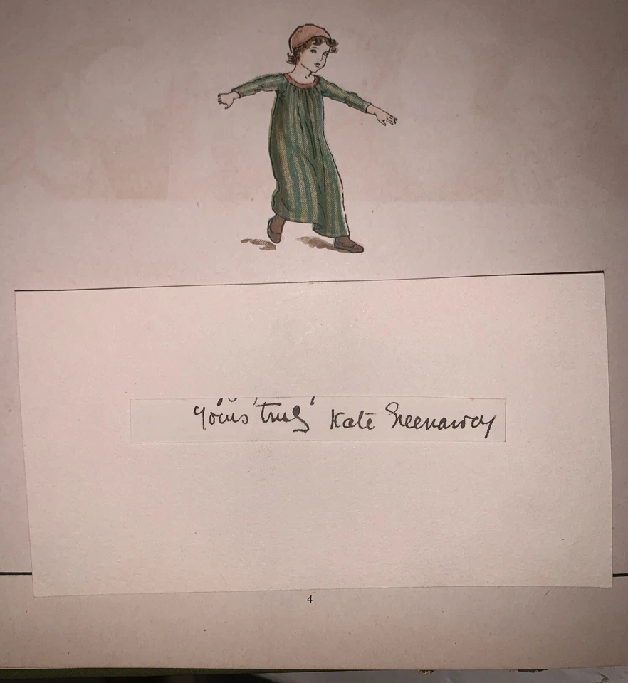 SIGNED by KATE GREENAWAY, THE PIED PIPER OF HAMELIN, by ROBERT BROWNING, c.1890 - Image 4 of 4