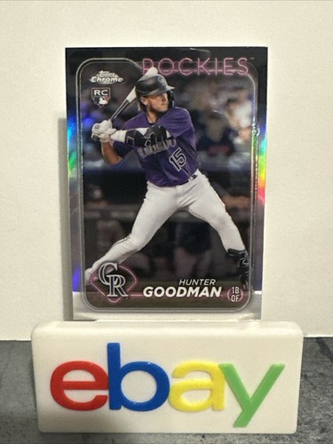 2024 Topps Chrome Baseball Hunter Goodman #99 RC Rookie Chrome Refractor