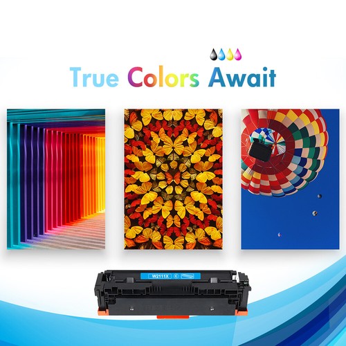 4 W2110X For HP 206X Toner Color LaserJet Pro MFP M283cdw M255dw M283fdw No Chip - Picture 8 of 12