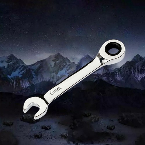 End and Open End Wrench 8mm-19mm Ratcheting Combination Spanner for Auto Repair - Bild 15 von 45
