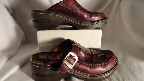 Mules/Tacchi in pelle intrecciata marrone Born, donna 6/36,5 Med - Foto 3 di 12