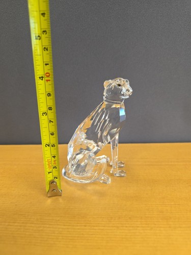 Estatuilla de guepardo de cristal de Swarovski colección de vida silvestre africana Stamey retirado - Imagen 10 de 10