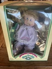 Vintage 1985 Official Cabbage Patch Kids Doll Blonde Blue Eyes In Box Papers