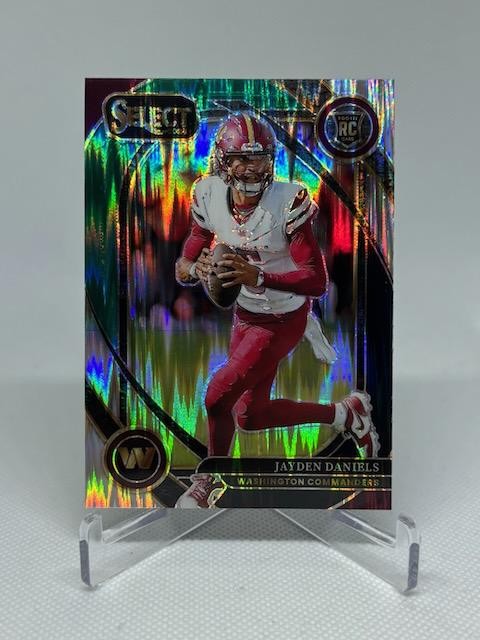 2024 Panini Select #217 Jayden Daniels Green & Black Shock