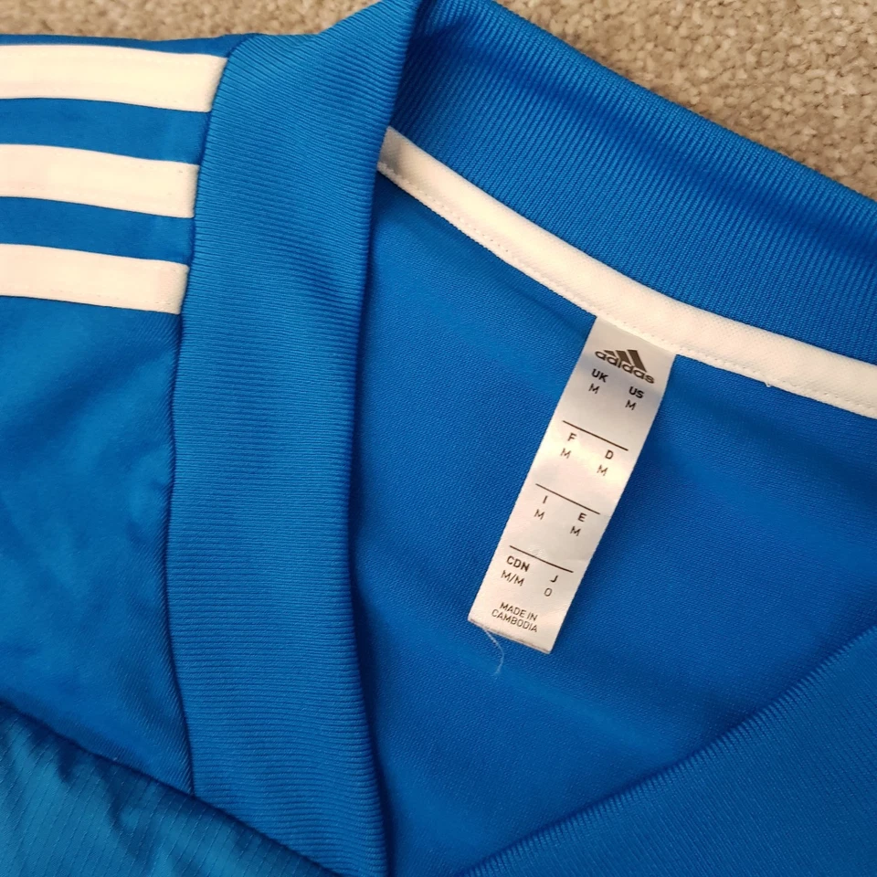 Adidas Real Madrid Mens Top Medium Blue Football Training Soccer Drill 2018/19 - Image 3 of 4