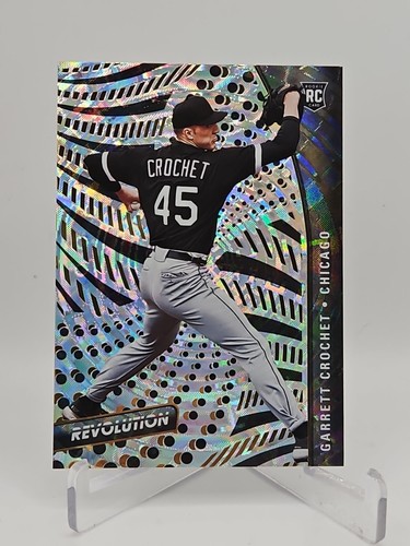  Tarjeta de novato fractal 2021 Panini Chronicles #8 Garrett Crochet RC Revolution  - Imagen 1 de 2
