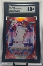 2023 Topps Chrome Shohei Ohtani Red Stars of MLB (#68/75) (SGC 10)