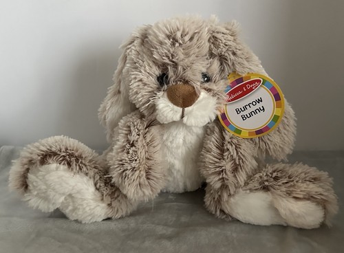 Melissa und Doug Burrow Hase Kaninchen flauschiges Plüschtier Stofftier 10 Zoll Junge Mädchen Spielzeug
