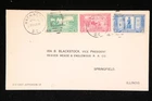 US COVER LEXINGTON-CONCORD SESQUICENTENNIAL FDC COMBO SCOTT 617-619