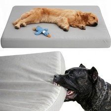 RRPETHOME 4" Indestructible Dog Beds,Chew Proof Crate Bed Pad Mat  Durable