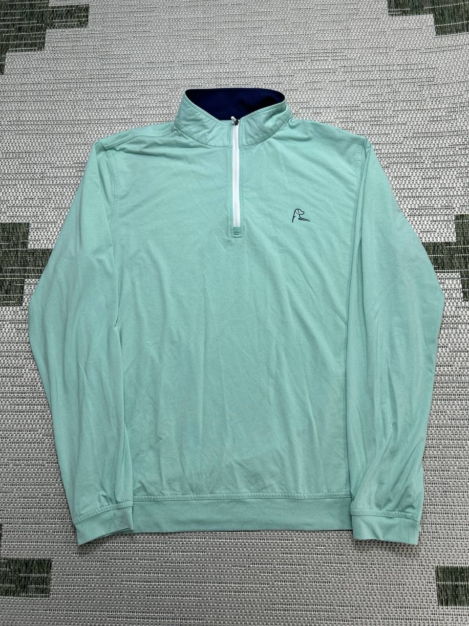 Rhoback Performance Sweater Men Medium Green Stre… - image 1